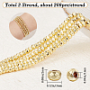 2 Strands Electroplate Non-magnetic Synthetic Hematite Beads Strands G-BBC0001-28-2