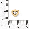304 Stainless Steel Micro Pave Cubic Zirconia Charms STAS-I356-04G-06-3