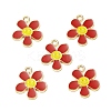 Alloy Enamel Pendants ENAM-C009-01G-04-4