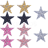 10Pcs 5 Colors Star Hotfix Rhinestone DIY-GF0009-02-1