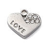 304 Stainless Steel Rhinestone Pendants STAS-S163-36P-1