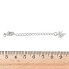 Brass Micro Pave Clear Cubic Zirconia Chain Extender KK-B148-10P-02-3