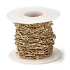 Ion Plating(IP) 304 Stainless Steel Rectangle Link Chains CHS-G025-12G-3