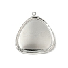 304 Stainless Steel Pendant Cabochon Settings for Enamel STAS-L293-03P-1