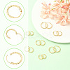 24Pcs 3 Styles Brass Textured Hoop Earrings EJEW-SC0010-89G-3