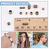 240Pcs 8 Styles Tibetan Style Alloy Bead Spacers FIND-NB0005-67-4