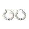 Non-Tarnish 304 Stainless Hoop Earrings for Women EJEW-Z026-34P-1