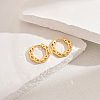 Classic Fashionable Brass Hoop Earrings for Women PJ2124-1-1
