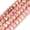 Anti-Tarnish Electroplate Glass Beads Strands GLAA-T025-10mm-11F-1