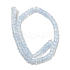 Transparent Spray Painting Crackle Glass Beads Strands GLAA-NH0001-05F-2