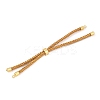 Braided Cotton Cord Slider Bracelet Making MAK-R001-01G-05-1