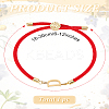 1Pc Adjustable Nylon Cord Slider Bracelets for Women BJEW-LP0001-32D-02-2