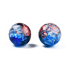Transparent Crackle Acrylic Beads CACR-N002-15A-1