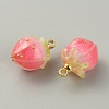 Opaque Acrylic Charms LS-MACR-WH0007-80F-2