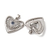 Brass Micro Pave Cubic Zirconia Pendants KK-F903-10P-2