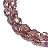 Transparent Electroplate Glass Beads Strands EGLA-N013-T10mm-B02-3