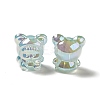 UV Plating Rainbow Iridescent Acrylic Beads LS-PACR-M002-01A-4