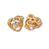 Brass Micro Pave Cubic Zirconia Charms KK-Z121-02G-2
