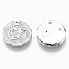 Brass Micro Pave Cubic Zirconia Charms KK-R130-011P-NF-2