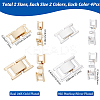16Pcs 4 Styles Brass Watch Band Clasps KK-SC0005-97-2
