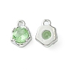 Brass Micro Pave Cubic Zirconia Charms KK-L208-10P-05-1