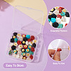 40Pcs 5 Colors 1-Hole Plastic Buttons FIND-TA0008-23-5