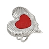 Heart 304 Stainless Steel Enamel Finger Rings for Women RJEW-G355-09P-02-4