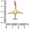 Airplane 304 Stainless Steel Pendants STAS-M121-10G-3