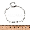 304 Stainless Steel Link Bracelets BJEW-A044-03B-P-5