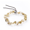 Chip Natural Rutilated Quartz Stretch Bracelets BJEW-JB04564-02-1