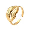 304 Stainless Steel Lip Cuff Rings for Women RJEW-Z110-01G-4