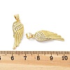 Brass Micro Pave Cubic Zirconia Pendants KK-Z098-11G-3