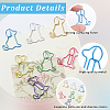 100Pcs Iron Paper Clips FIND-CP0002-79-5
