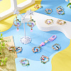16Pcs 4 Colors Rack Plating Alloy Enamel Pendants FIND-TA0005-20-6