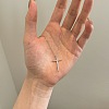 Religion Cross 925 Sterling Silver Pave Cubic Zirconia Pendant Necklaces for Women NJEW-F338-03P-5