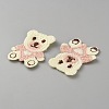 Polyester Embroider Thread Iron on/Sew On Patches PATC-WH0023-23C-2