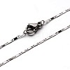 Tarnish Resistant 304 Stainless Steel Mariner Link Chain Necklaces LS-NJEW-O058-14P-1
