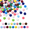 380Pcs 19 Colors Polyester Pom Pom Ball DIY-SC0031-34-1