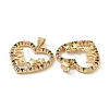 Brass Cubic Zirconia Pendants KK-G453-01G-01-3
