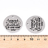 Non-Tarnish 201 Stainless Steel Pendants STAS-T064-38P-24-3