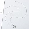 Anti-Tarnish Rhodium Plated 925 Sterling Silver Pendants ZIRC-BB50406-A-2