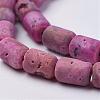 Electroplated Natural Druzy Geode Agate Bead Strands G-P251-C04-1