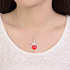 Fashion Tin Alloy Pendant Necklaces NJEW-BB21635-7
