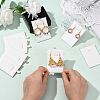 24Pcs PU Leather & Sponge Jewelry Pendant Nceklace Display Cards NDIS-SP0001-03A-02-4