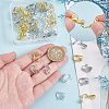 48Pcs 3 Colors Iron Clip-on Earring Findings IFIN-AR0001-38-3