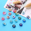 27Pcs 27 Style Acrylic & Resin & Polymer Clay Rhinestone European Beads FPDL-S015-05G-3