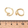 Brass Micro Pave Clear Cubic Zirconia Round Hoop Earrings EJEW-P331-09G-5