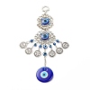 Glass Turkish Blue Evil Eye Pendant Decoration LS-HJEW-I008-01AS-1