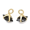 Brass Pave Cubic Zirconia Charms CU-CBABEB3-05G-01-1