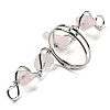 Natural Mixed Gemstone Chips Finger Ring G-Q1002-09-3